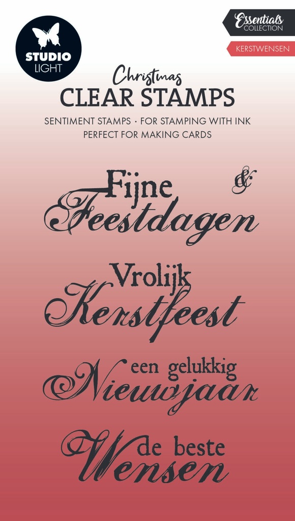 Studio Light Clear Stamps Christmas Essentials - SL-ES-STAMP697 Kerstwensen