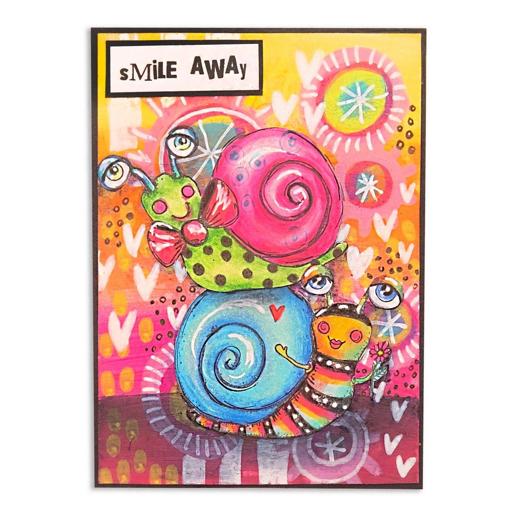 Studio Light Art By Marlene Clear Stamps Signature Collection - Snail Buddies