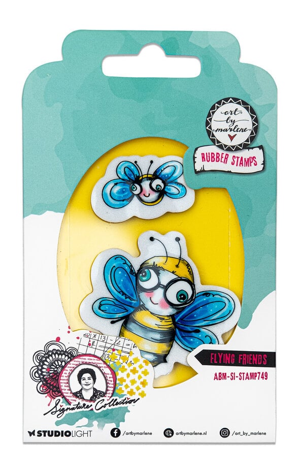 Studio Light Art By Marlene Clear Stamps Signature Collection - Flying Friends