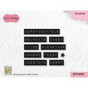 Nellie's Choice Clear Stamps - DTCS037  Tekst Kerstknuffels Typed