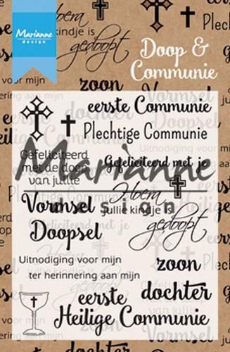 Marianne Design Clear Stamps - Doop & Communie (NL)