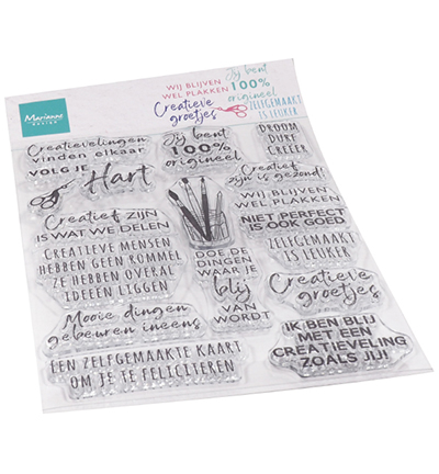 Marianne Design Clear Stamps - Creatieve groetjes (NL)