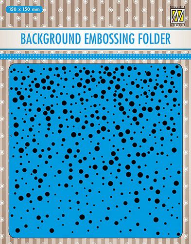 Nellie's Choice 3D Embossing Folder Achtergrond Sneeuw 15x15cm
