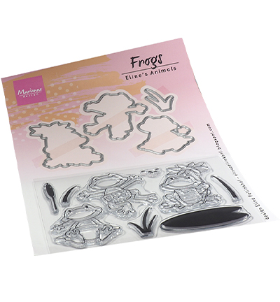 Marianne Design Clear Stamps & Dies - EC0186 Eline's Animals Frogs