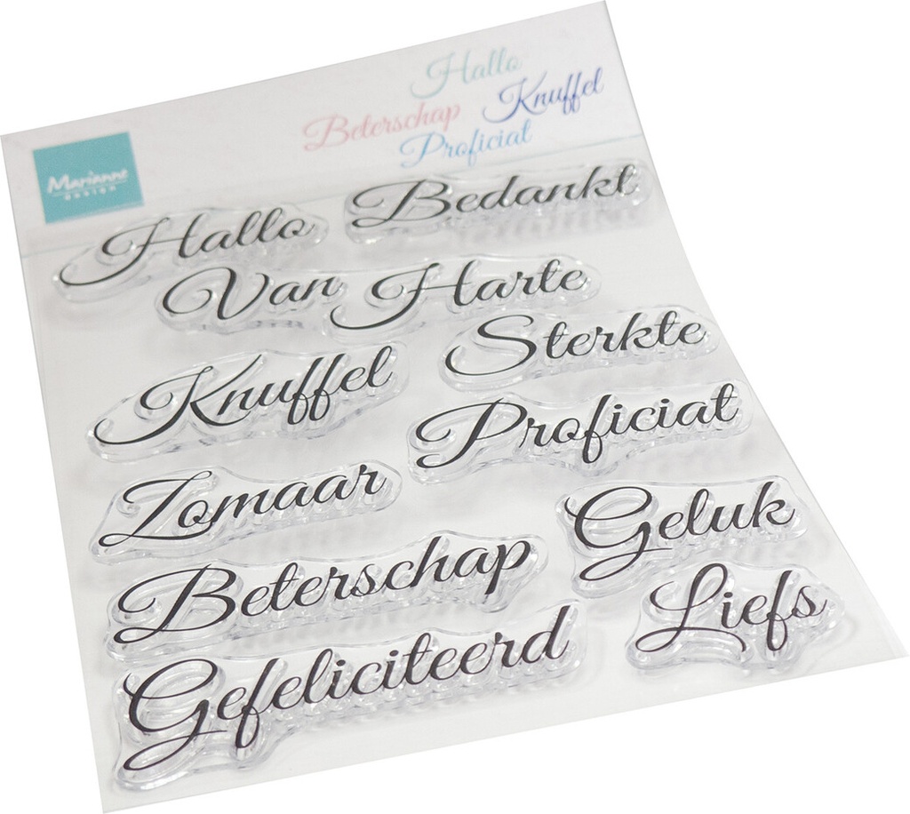 Marianne Design Clear Stamps - Elegante Wensen