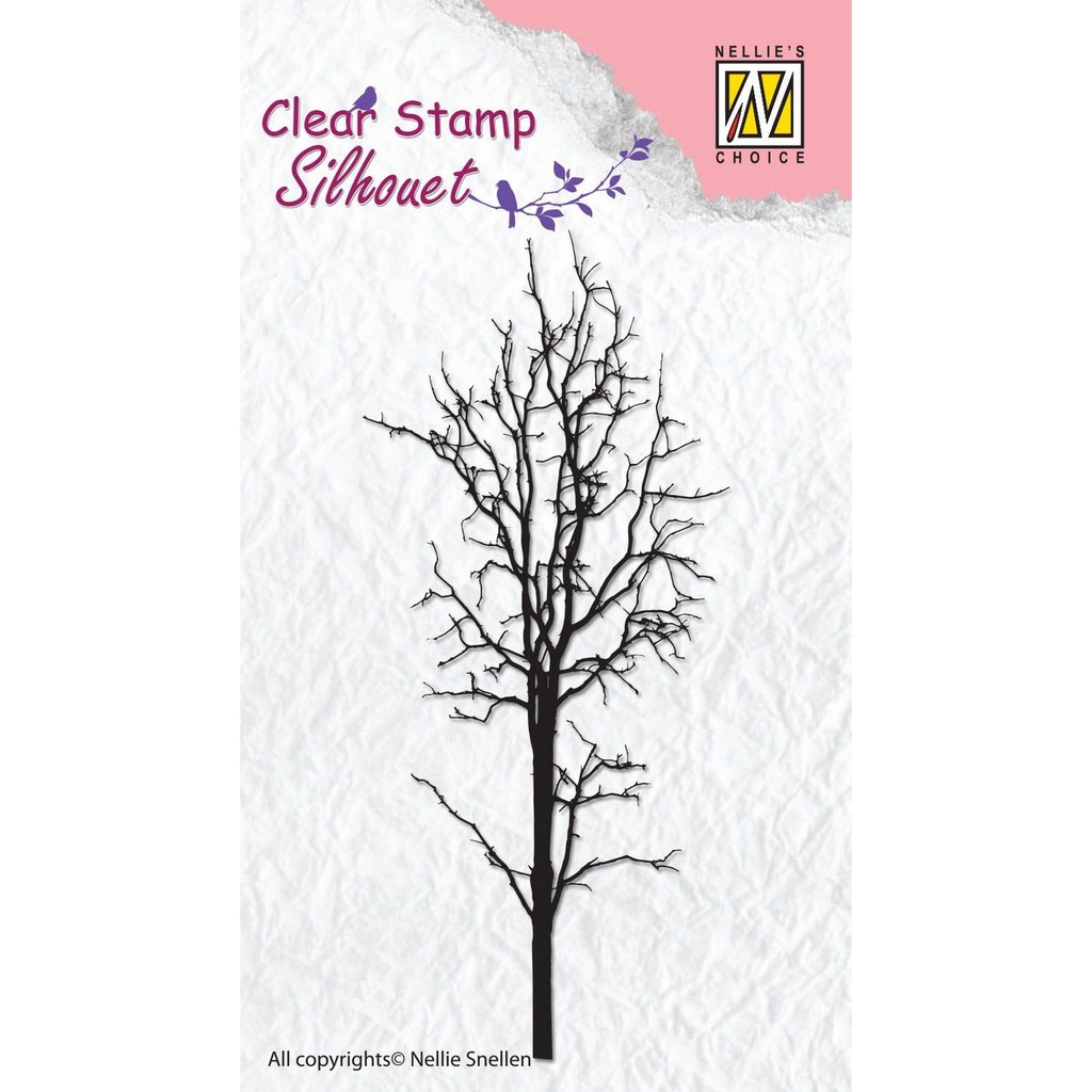 Nellie's Choice Clear Stamps Silhouet - Tree-1