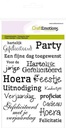 CraftEmotions Clear Stamps A6 - Tekst NL Gefeliciteerd