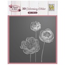 Nellie's Choice Embossing Folders 15x15cm - Bloemen