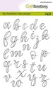 CraftEmotions Clear Stamps A6 Handletter By Carla Kamphuis - Alfabet kleine letters (open)