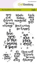 CraftEmotions Clear Stamps A6 By Carla Kamphuis - Handletter Happy Feelings (Eng)