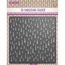 Nellie's Choice 3D Embossing Folder - EF3D076 Christmas Trees