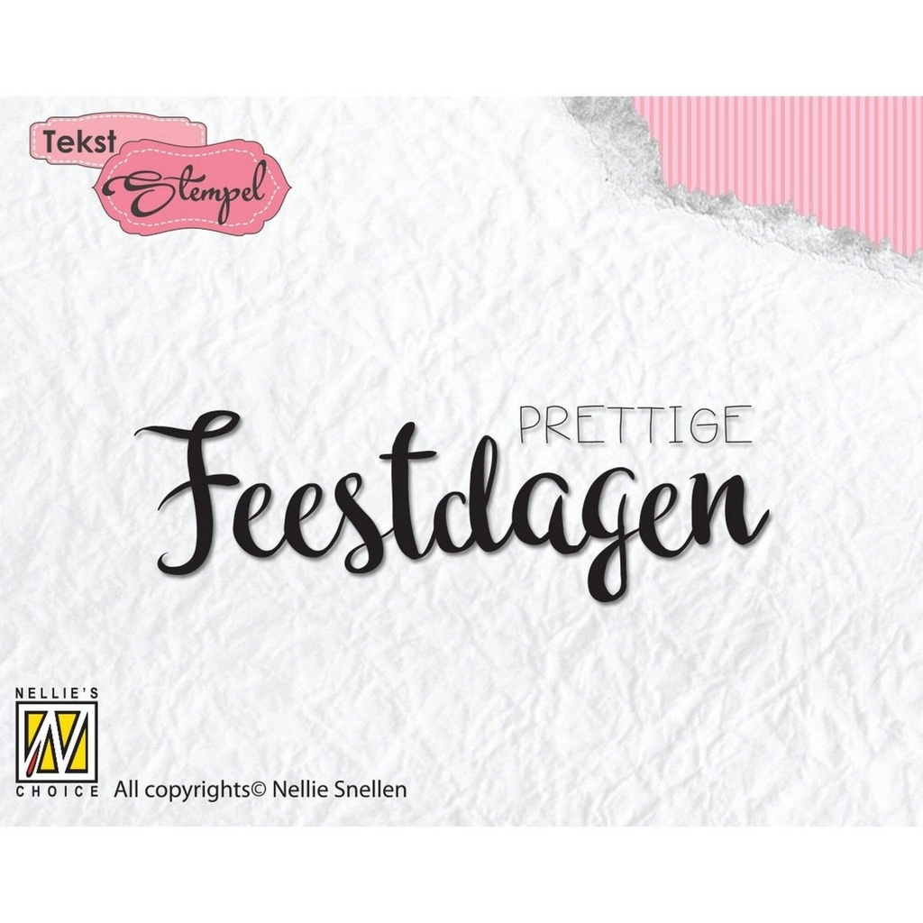 Nellie's Choice Clear Stamps Nederlands - Prettige Feestdag