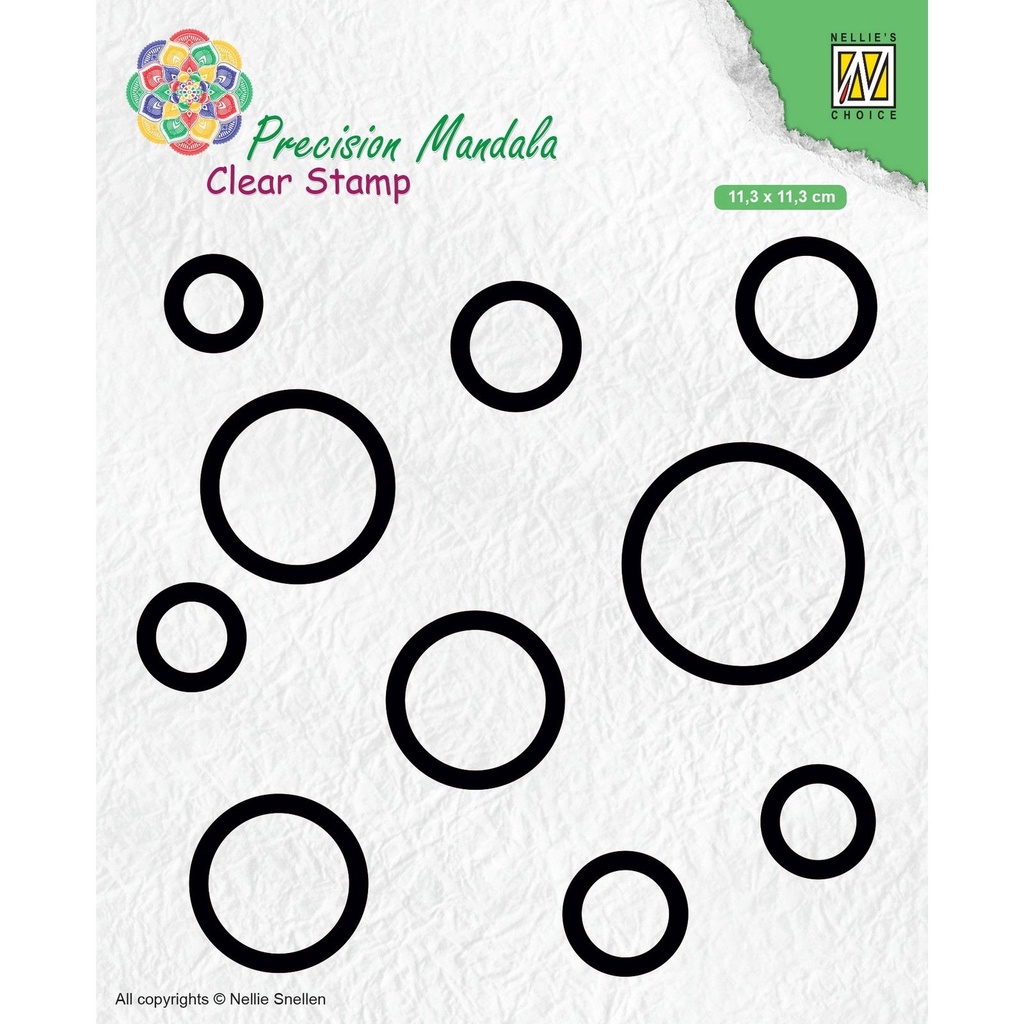 Nellie's Choice Clear Stamps Precision Mandala - Circles