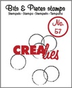 Crealies Clear Stamps Bits & Pieces - CLBP57 Grunge Circles