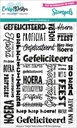 CarlijnDesign Clear Stamps - CDST-0120 Vakjes Gefeliciteerd