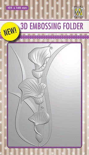 Nellie's Choice 3D Embossing Folder - Arums