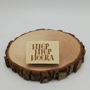 a Lut of stamps Wood Stamp - aLos013 Hiep hiep Hoera