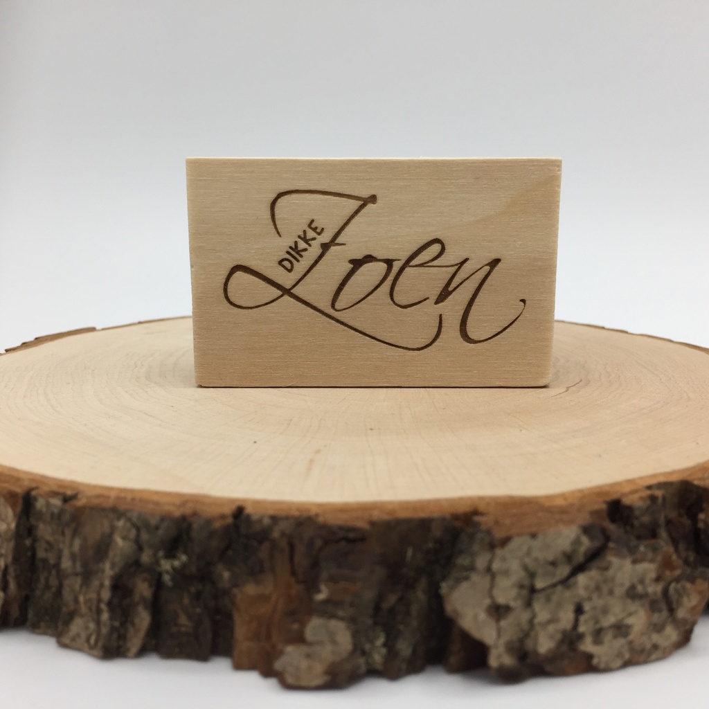 a Lut of stamps Wood Stamp - aLos131 Dikke Zoen