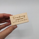 a Lut of stamps Wood Stamp - aLos155 Vandaag is een dag...