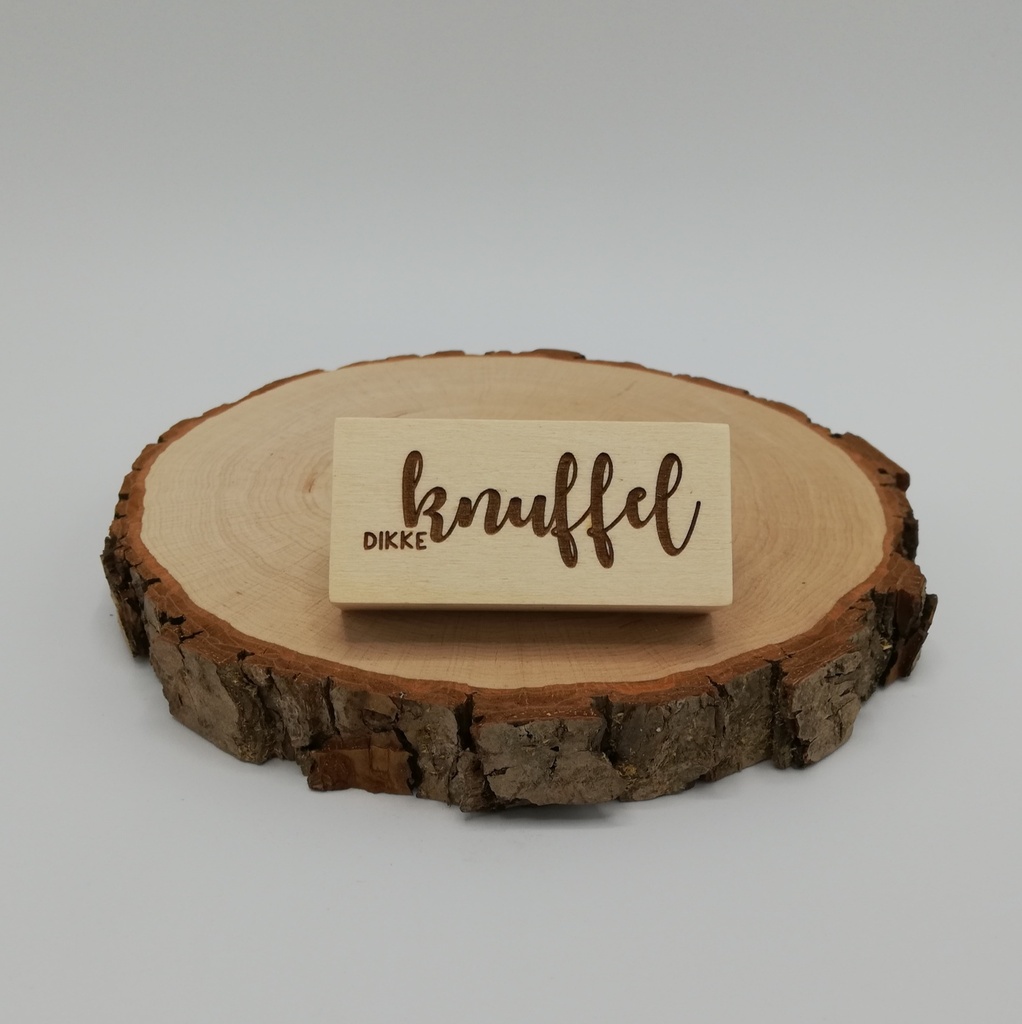 a Lut of stamps Wood Stamp - aLos129 Dikke knuffel