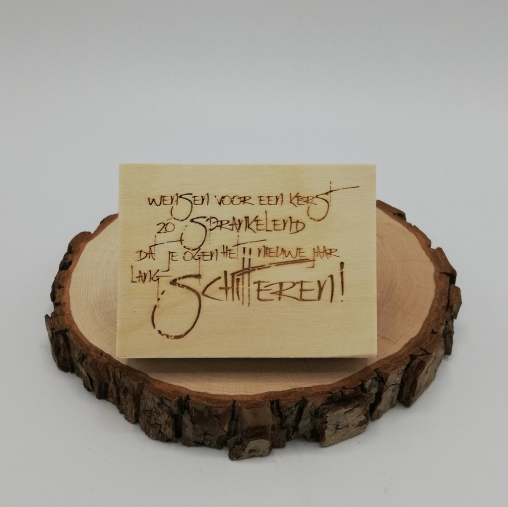 a Lut of stamps Wood Stamp - aLos119 Wensen voor een kerst z√≥ sprankelend - groot