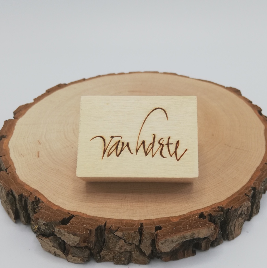 a Lut of stamps Wood Stamp - aLos020 Van harte