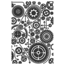 Sizzix Multi Level Textured Impressions Embossing Folder By Tim Holtz - 666866 Vault Gears