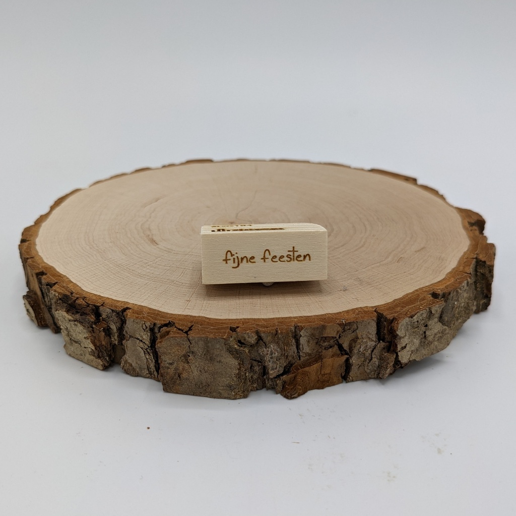 a Lut of stamps Wood Stamp - aLos184 fijne feesten