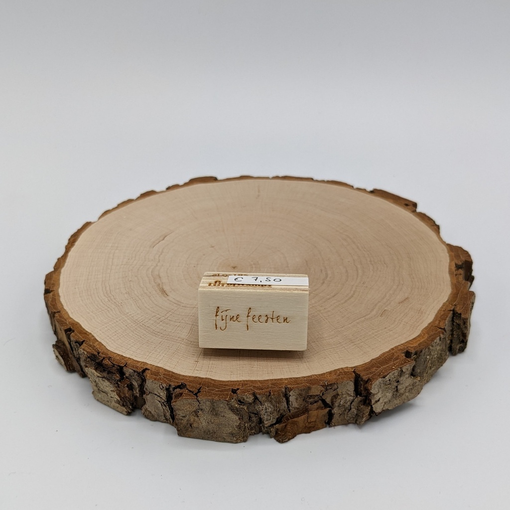 a Lut of stamps Wood Stamp - aLos185 fijne feesten