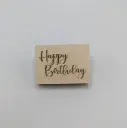 a Lut of stamps Wood Stamp - aLos199 Happy Birthday Lindeke