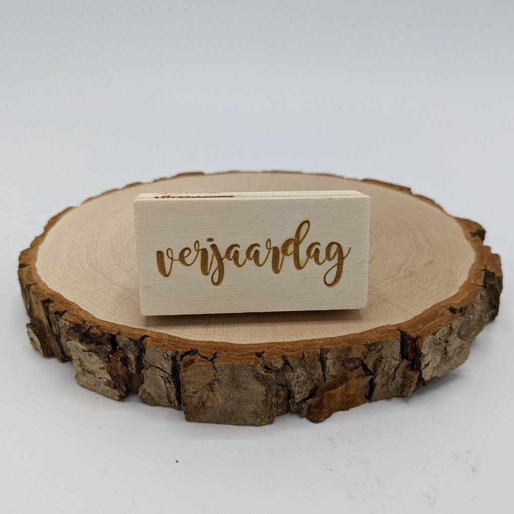 a Lut of stamps Wood Stamp - aLos191Sm verjaardag