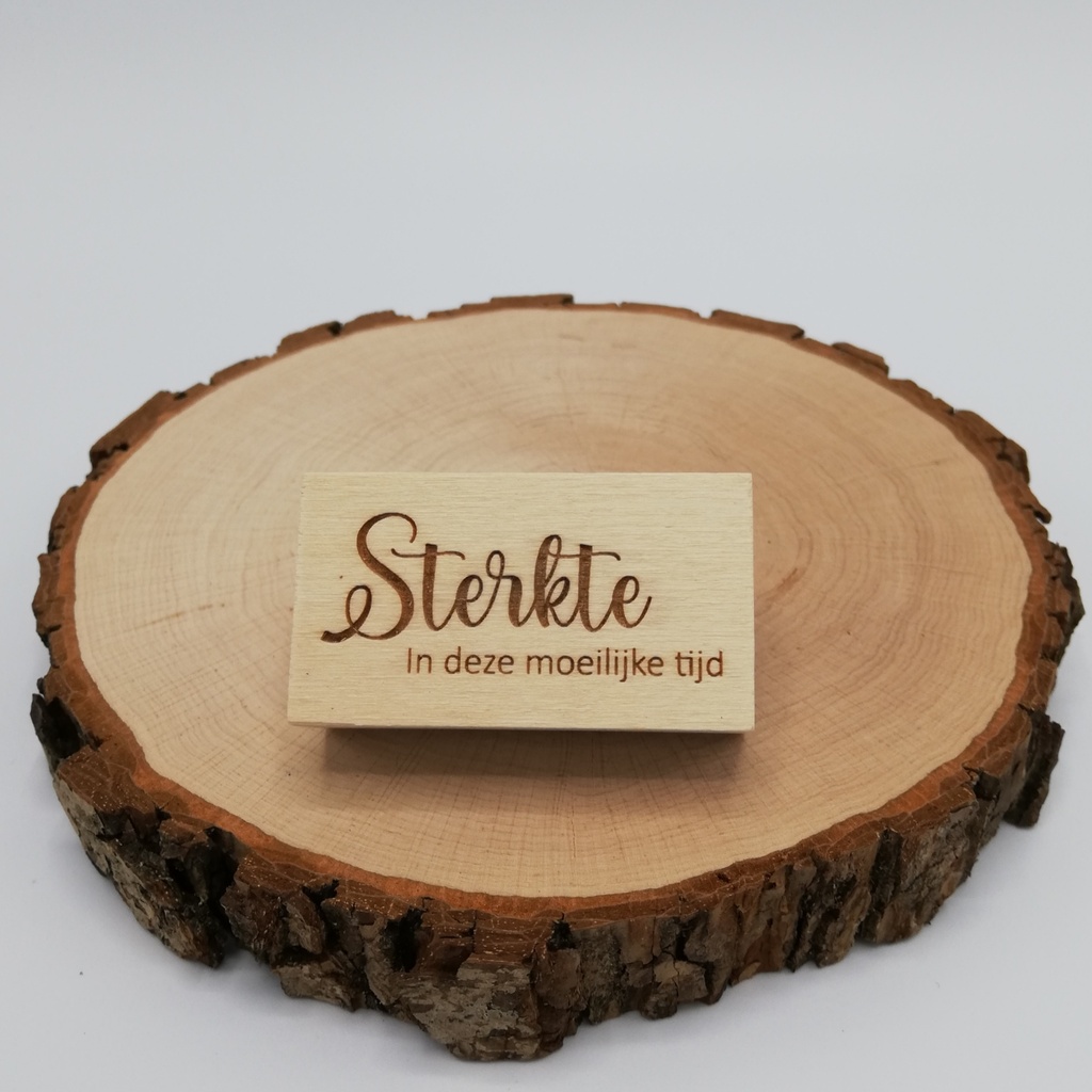 a Lut of stamps Wood Stamp - aLos207 Sterkte in deze moeilijke tijd