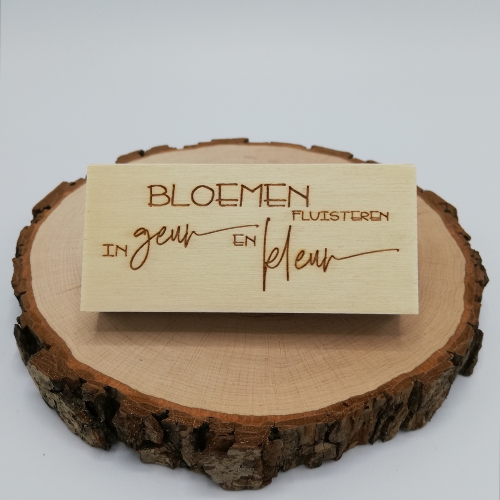 a Lut of stamps Wood Stamp - aLos226 Bloemen fluisteren in geur en kleur