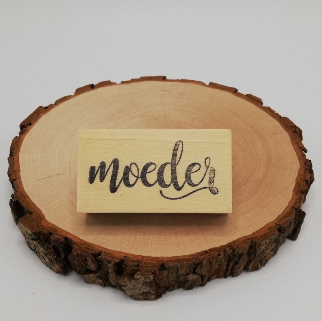 a Lut of stamps Wood Stamp - aLos168 Moeder