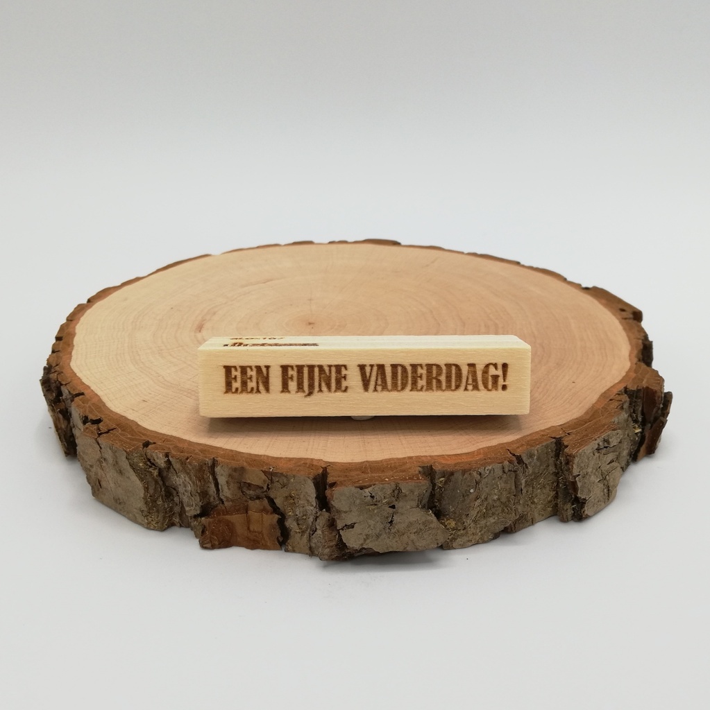 a Lut of stamps Wood Stamp - aLos167 EEN FIJNE VADERDAG!