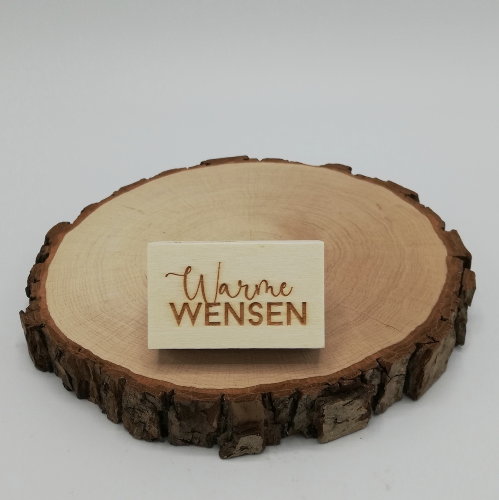 a Lut of stamps Wood Stamp - aLos241 Warme wensen