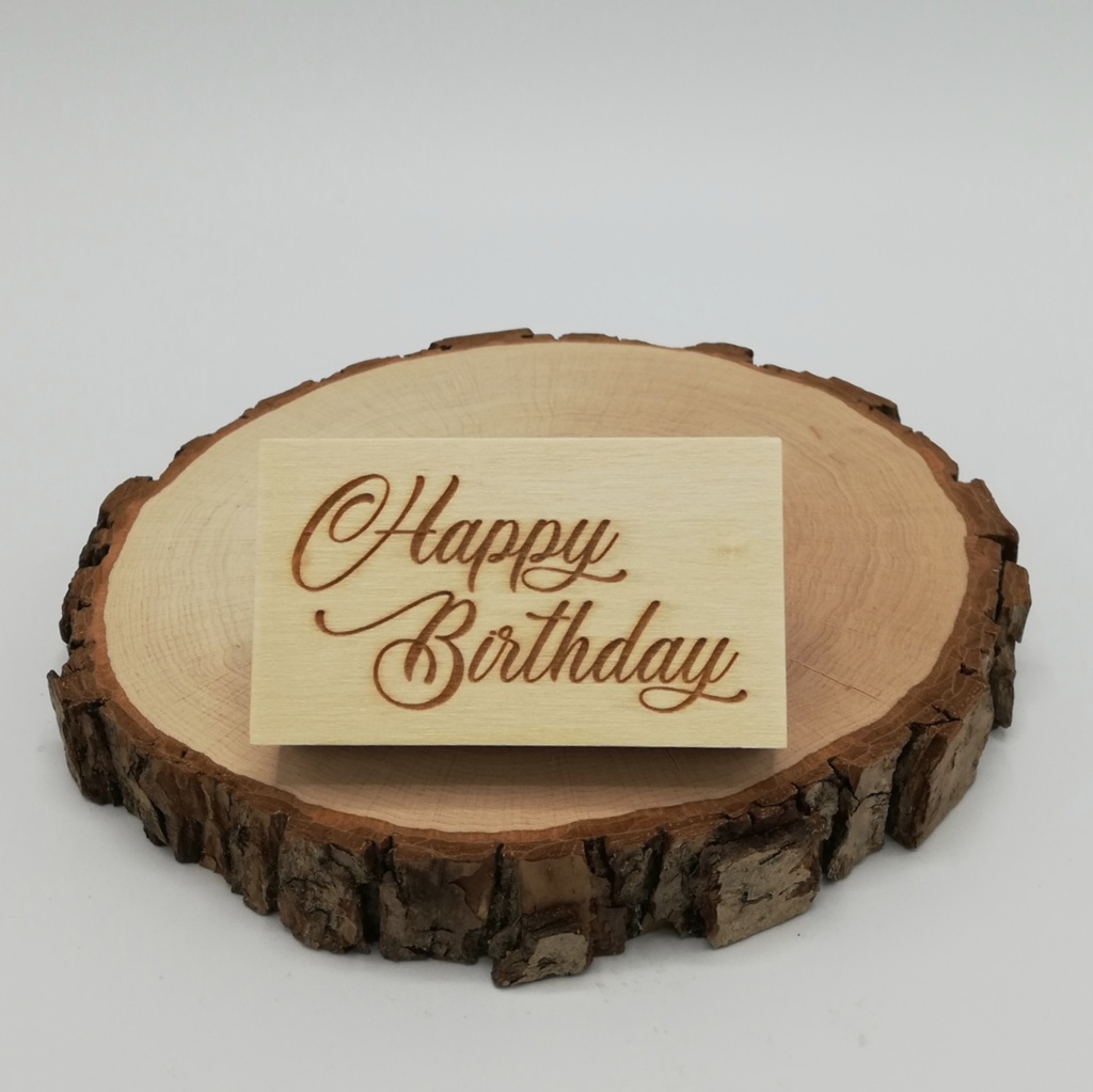 a Lut of stamps Wood Stamp - aLos200 Happy Birthday