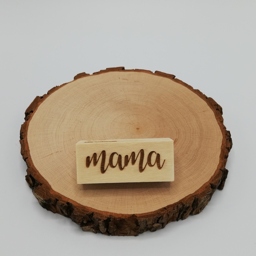 a Lut of stamps Wood Stamp - aLos250 mama