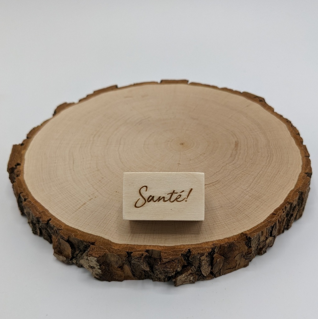 a Lut of stamps Wood Stamp - aLos260 Sant√©!