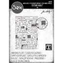Sizzix Embossing Folder Multi-Level Textured Impressions By Tim Holtz - Circuit