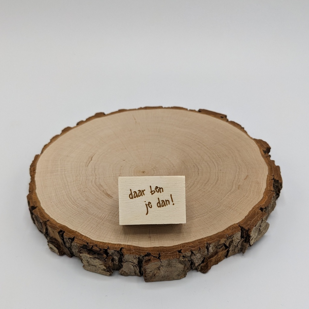 a Lut of stamps Wood Stamp - aLos263 Daar ben je dan!