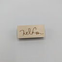 a Lut of stamps Wood Stamp - aLos059 welkom kalligrafie