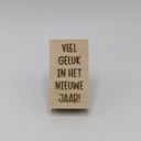 a Lut of stamps Wood Stamp - aLos279 Veel geluk in het nieuwe jaar!