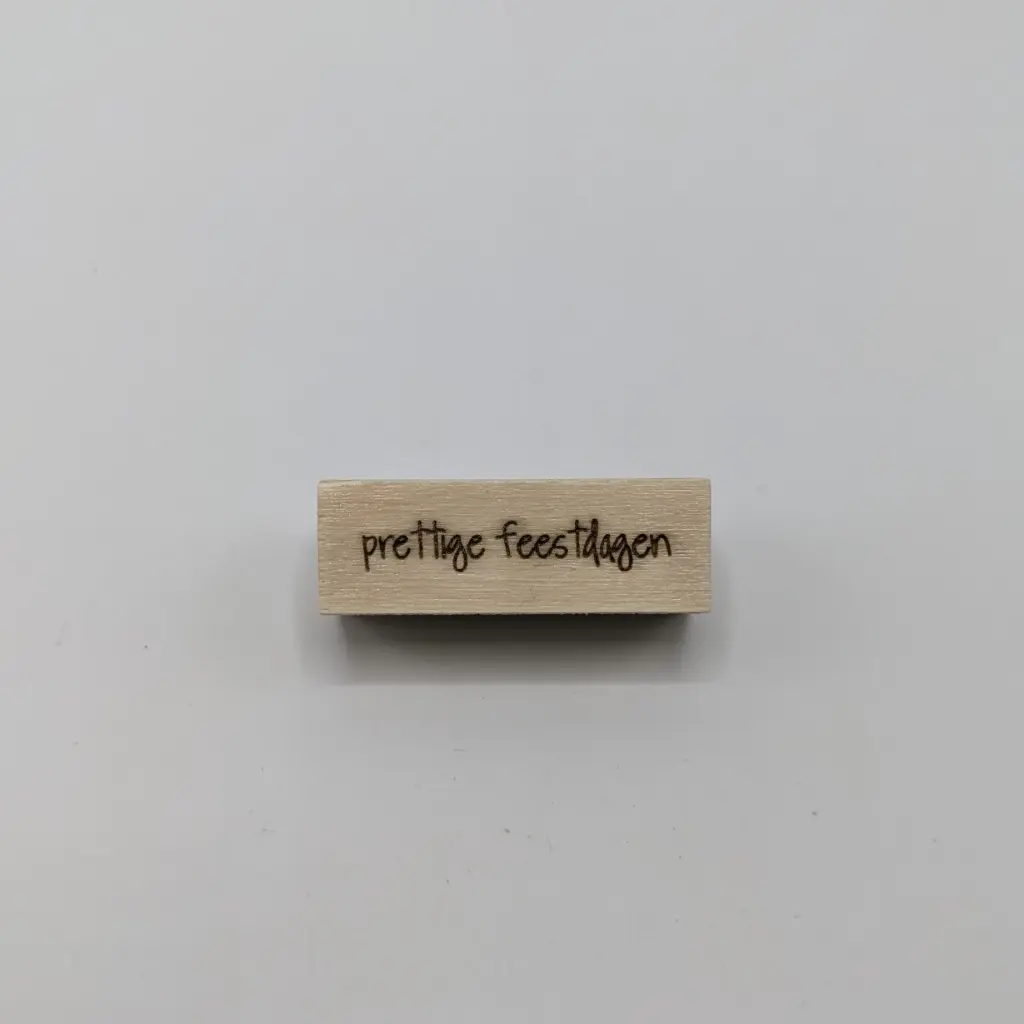 a Lut of stamps Wood Stamp - aLos266 Prettige feestdagen (speels)