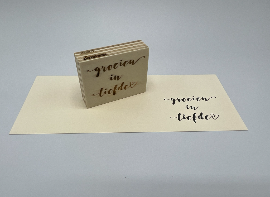 a Lut of stamps Wood Stamp - aLos273 Groeien in liefde