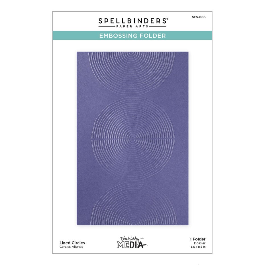 Spellbinders Embossing Folder - SES-066 Lined Circles
