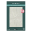 Spellbinders 3D Embossing Folder Modern Botanicals - E3D-124 Lined Corners