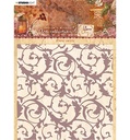 JMA Embossing Folder Floral swirls Warm & Cozy 150x150mm nr.07