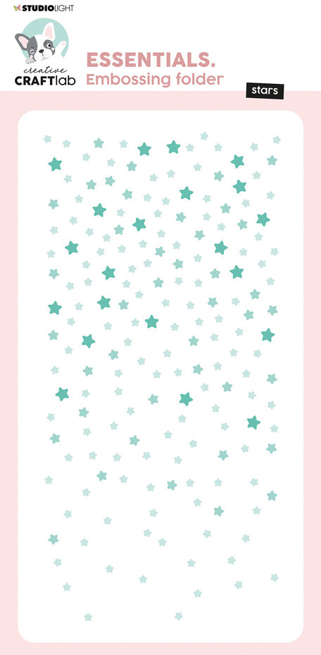 Studio Light 3D Embossing Folder Essentials - Sprinkling Stars nr. 12