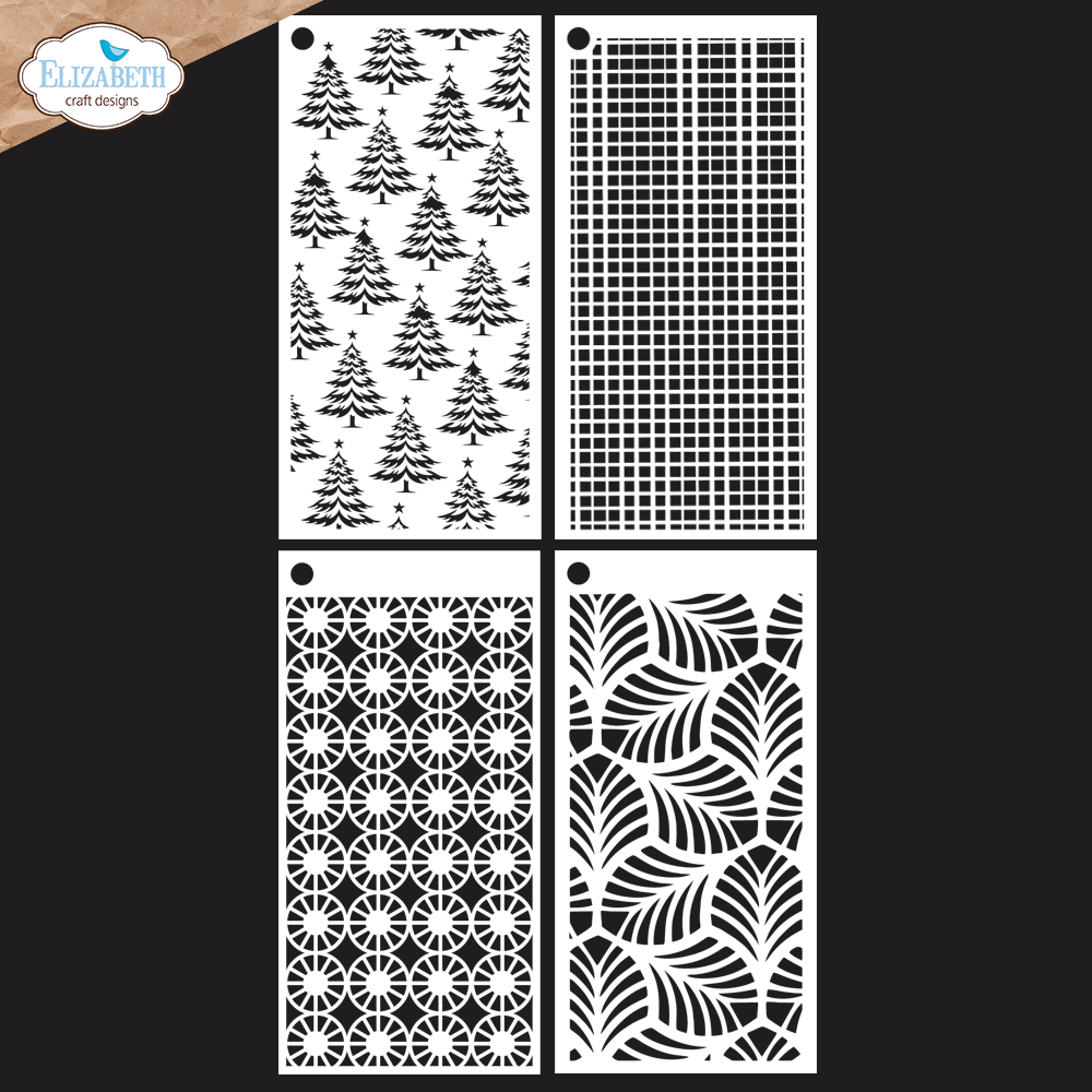 Elizabeth Craft Designs  - S058 Journal Stencils 9